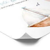 Zeilboot Milestone Fotobord Poster (Hoek)