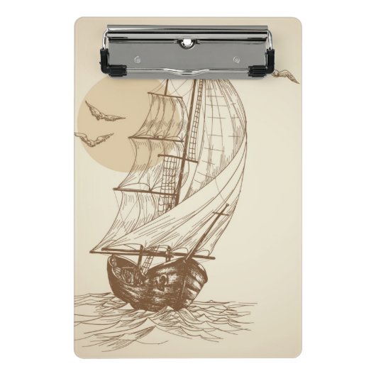 zeilboot mini klembord (Voorkant)