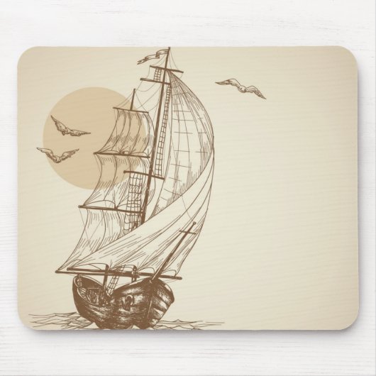 zeilboot muismat (Voorkant)
