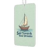  Zeilboot Nautisch Inspirerend Quote Luchtverfrisser (Links)