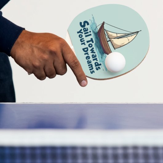  Zeilboot Nautisch Inspirerend Quote Tafeltennisbatje (Insitu)