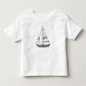 Zeilboot Nautische Verjaardag I Kinder Shirts (Voorkant)