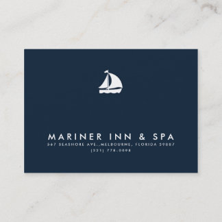 Zeilboot Navy Blue Business Gift Certificate Kortingskaartje