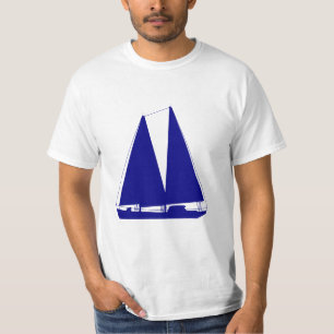 Zeilboot Navy Blue Nautical T-shirt