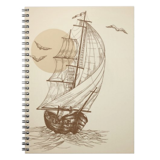  zeilboot notitieboek (Voorkant)