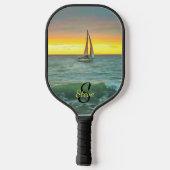 Zeilboot op Banderas Bay 0884 Pickleball Paddle (Achterkant)