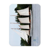 Zeilboot op de St. Lawrence magneten (Verticaal)