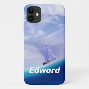 Zeilboot op een epic Wave iPhone 11 Hoesje
