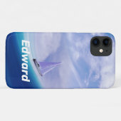 Zeilboot op een epic Wave Case-Mate iPhone Case (Achterkant (horizontaal))