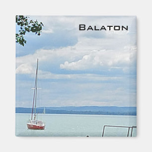 Zeilboot op het Balaton-meer Magneet