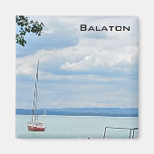 Zeilboot op het Balatonmeer Magneet (Voorkant)