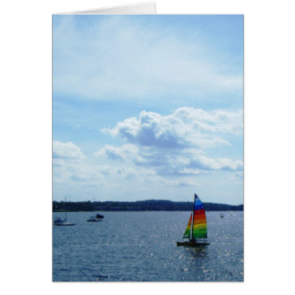 "Zeilboot op het meer van ChamPlain"