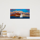 Zeilboot op Naxos Poster (Keuken)