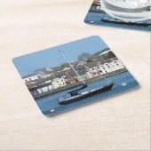 Zeilboot op Rest in Irish Harbour - Onderzetter (Schuin)