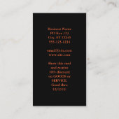 Zeilboot op Sunset Photo Visitekaartje (Achterkant)