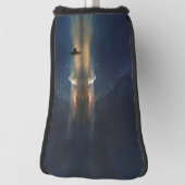 Zeilboot op water met sterren in de lucht Putter Golfheadcover (Draai 90)