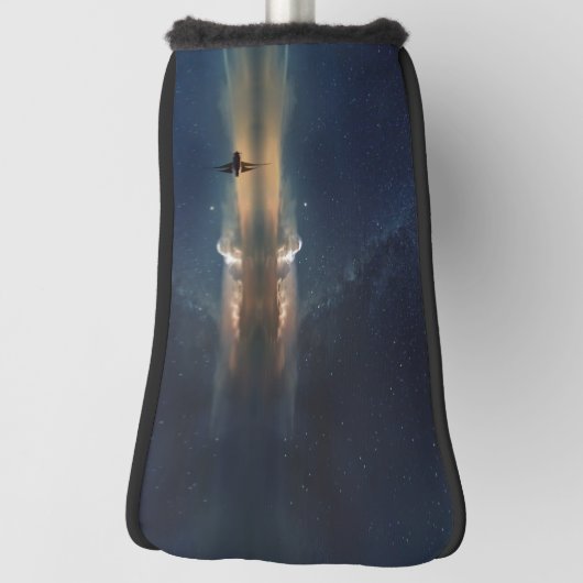 Zeilboot op water met sterren in de lucht Putter Golfheadcover (Draai 90)