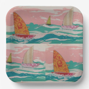 Zeilboot Papier Bord