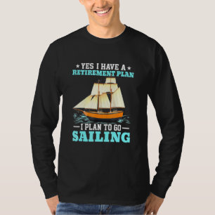 Zeilboot Pensioenplan Zeilen T-shirt