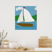 Zeilboot Poster (Keuken)