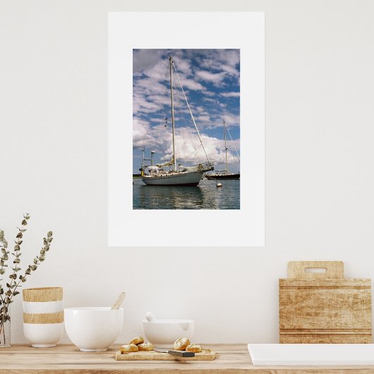 zeilboot poster (Keuken)