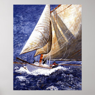 Zeilboot Poster