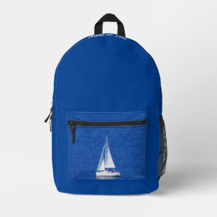 Zeilboot Print Rugzak Tas
