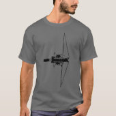 Zeilboot reflectie op een rustig zee t-shirt (Voorkant)
