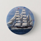 zeilboot ronde button 5,7 cm (Voorkant)
