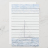 Zeilboot Stationery Briefpapier (Voorkant / Achterkant)