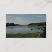 Zeilboot, Stepstone Creek, Cape Cod, Massachusetts Visitekaartje (Achterkant)