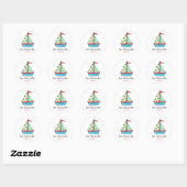 Zeilboot Stickers | Taart Toppers (Vel)