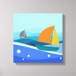 Zeilboot Stretched Canvas