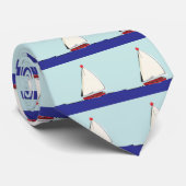 Zeilboot Stropdas (Opgerold)