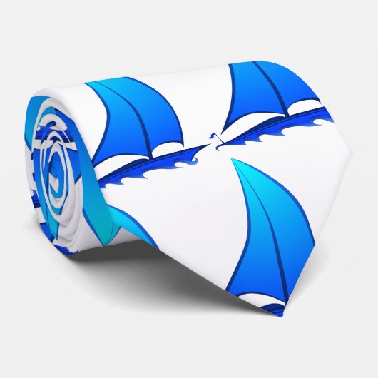 Zeilboot Stropdas (Opgerold)