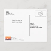 Zeilboot Sunrise Blank Briefkaart (Achterkant)