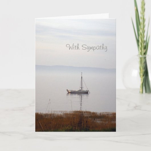 Zeilboot Sympathy Card Kaart (Voorkant)