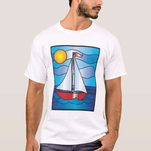 Zeilboot T-shirt (Voorkant)