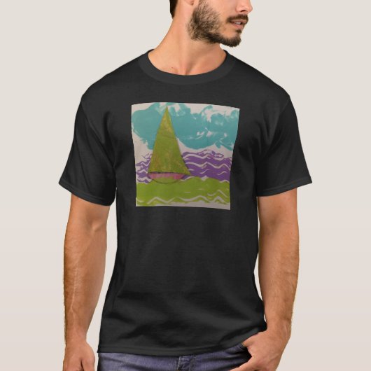 Zeilboot  t-shirt (Voorkant)