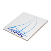 Zeilboot Tegeltje (Zijkant)