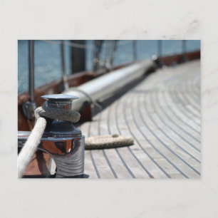 zeilboot touw briefkaart