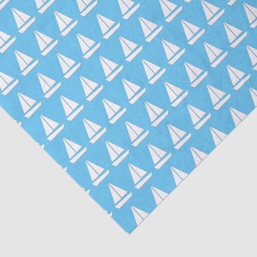 Zeilboot verjaardagsfeestje tissuepapier (Detail)