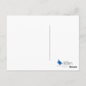 Zeilboot whimsical waterverf briefkaart (Achterkant)