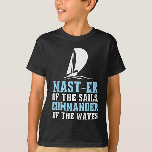 Zeilboot zeilboot Master of Sails Vader T-shirt (Voorkant)