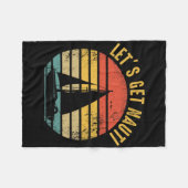 Zeilboot - Zeilboot Zeiler Let's Get N Fleece Deken (Voorkant (Horizontaal))