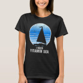 Zeilboot Zeilschip Zeilboot Vitamine Lake Ocean T-shirt (Voorkant)