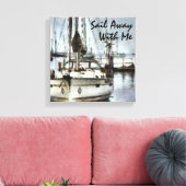 Zeilboot Zeilthema Canvas Afdruk (Insitu (Woonkamer))