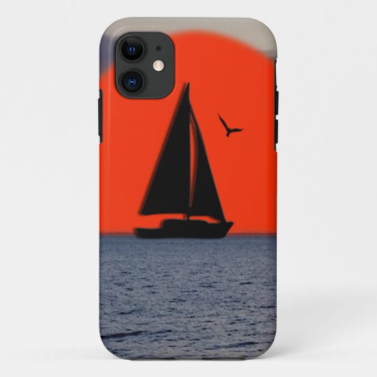 Zeilboot Zonsondergang Case-Mate iPhone Case (Achterkant)
