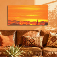 Zeilboot Zonsondergang Mexico Panorama 1300 Kunst