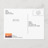 Zeilboot Zonsopgang Beterschap Wenskaart Briefkaart (Achterkant)